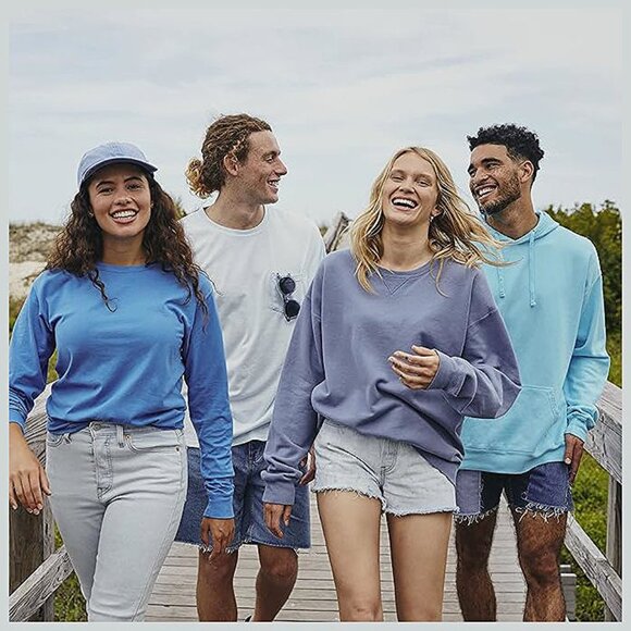 Originals Fleece, Garment Dyed Pullover, Crewneck Sweatshirts Concrete Gray - Picture 5 of 6